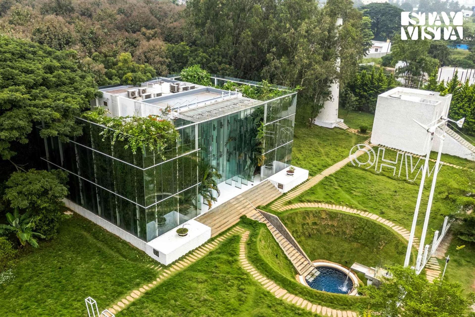 The Crystal Hall India'S Only All Glass Villa Bangalore Exterior foto